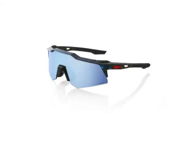 100 % Speedcraft XS-Brille, schwarzer holografischer/HiPER-blauer Mehrschichtspiegel