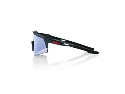 100 % Speedcraft XS-Brille, schwarzer holografischer/HiPER-blauer Mehrschichtspiegel