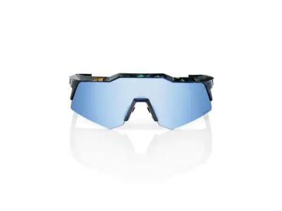 100% okulary Speedcraft XS, czarne holograficzne/niebieskie wielowarstwowe lustro HiPER