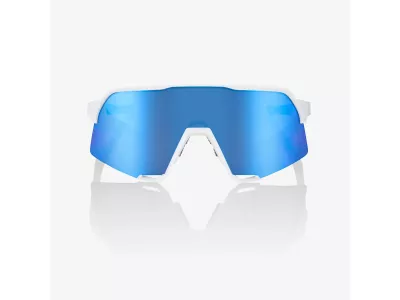 100% S3 okuliare, Matte White/HiPER Blue Multilayer Mirror
