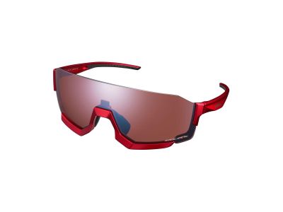 Shimano AEROLITE2 glasses, metallic red/ridescape high contrast