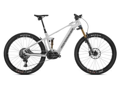 Mondraker Crafty Carbon RR SL MIND 29 elektromos kerékpár, versenyezüst/piszkos fehér