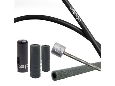 capgo BL set for telescopic seat post with anti-noise sleeve, black