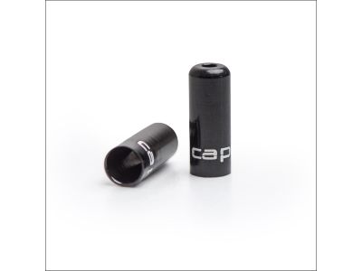 capgo OL otevřená koncovka pro 5 mm brzdový bovden, hliník, černá, 10 ks