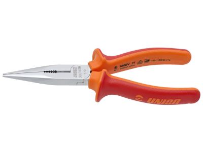 Unior flat pliers with round jaws, VDE, 170 mm