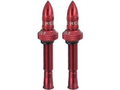 KCNC-Ventile Alloy Tubeless, 50 mm, rot