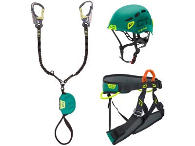 Climbing Technology VF Kit Plus E-Compact via ferrata set, green/anthracite
