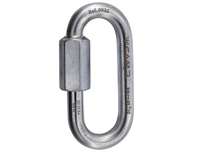 Carabinier CAMP Oval Quick Link 10 mm, otel zincat