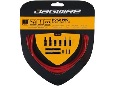 Jagwire Road Pro Brake Kit brzdový set, červená