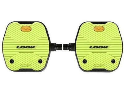 LOOK GEO CITY Grip platform pedals, lime