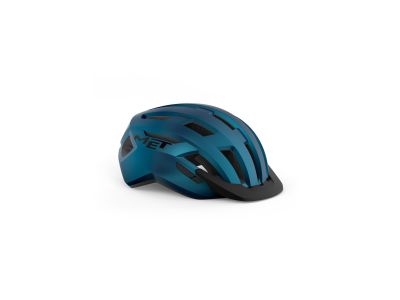 MET ALLROAD helmet, blue metallic