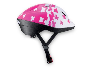 MET BUDDY children&#39;s helmet, 46-53 cm, bow ties/pink