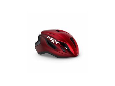 Kask MET STRALE, S, czerwony metalik