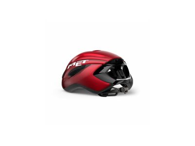 Kask MET STRALE, S, czerwony metalik