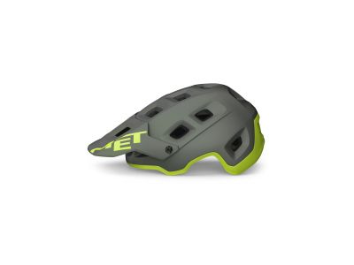 Kask MET TERRANOVA, S, szary/lime żółty