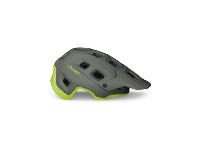 Kask MET TERRANOVA, S, szary/lime żółty
