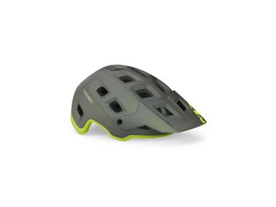 Kask MET TERRANOVA, S, szary/lime żółty