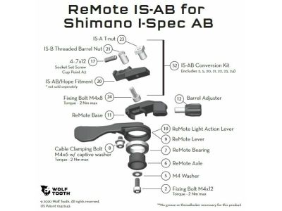 Wolf Tooth REMOTE IS-AB Conversion Kit spare part