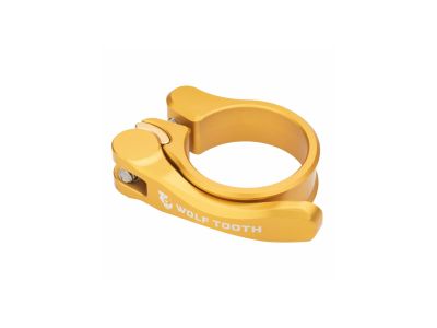 Wolf Tooth saddle clamp, 31.8 mm, Quick Release, gold