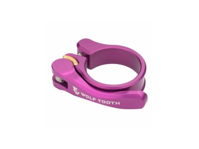 Wolf Tooth saddle clamp, 34.9 mm, Quick Release, purple