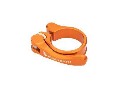 Wolf Tooth saddle clamp, 34.9 mm, Quick Release, orange