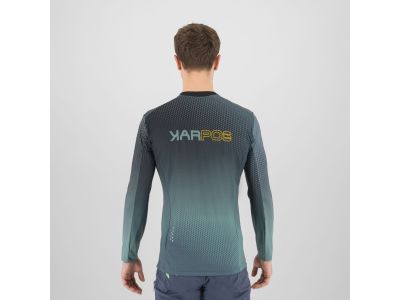 Karpos VAL DI DENTRO jersey, black/north atlantic/lemon curry