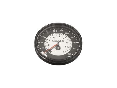 Lezyne replacement pressure gauge for service pumps, 220 PSI, 3.5&amp;quot;