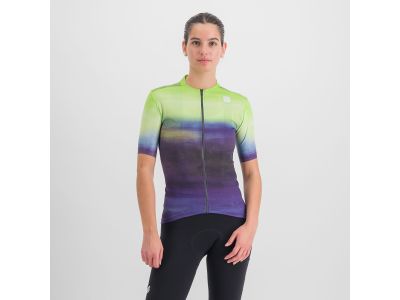 Koszulka rowerowa damska Sportful FLOW SUPERGIARA, nocna zieleń