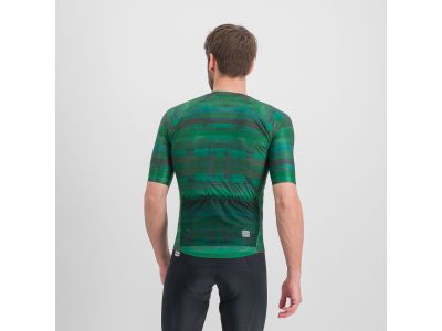 Sportful koszulka rowerowa GLITCH BOMBER, multikolor zielony
