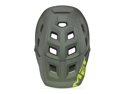 MET Terranova Helmet, Grey/Lime Matte