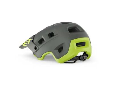 MET Terranova Helmet, Grey/Lime Matte