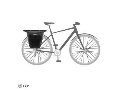 ORTLIEB Bike-Shopper taška, čierna