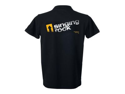 Koszulka polo Singing Rock w kolorze czarnym