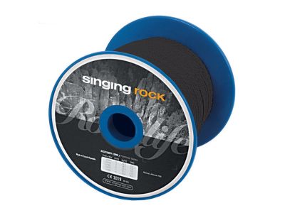 Snur auxiliar Singing Rock, 6 mm, negru