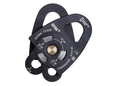 Singing rock EXTRA PLUS pulley, black