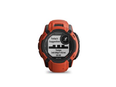 Garmin Instinct 2X Solar watch, Flame Red - MTBIKER.shop