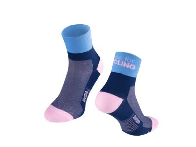 FORCE Divided ponožky, modrá/fialová