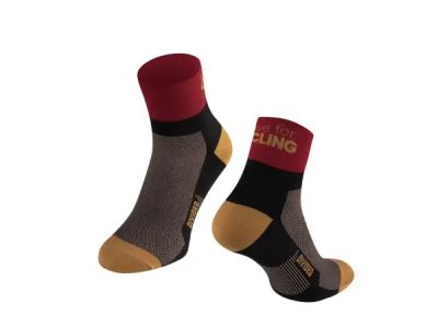 FORCE Divided socks, brown/burgundy