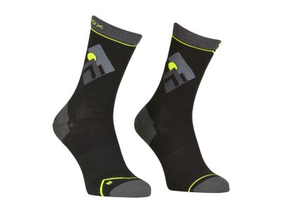 ORTOVOX Alpine Light Compression Mid ponožky, Black Raven