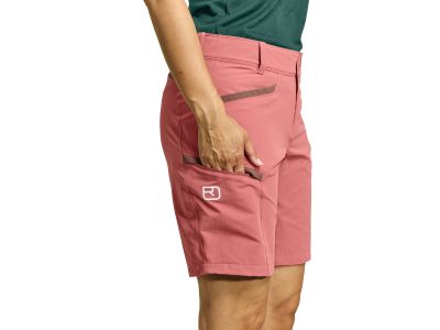 Damskie spodenki ORTOVOX Pelmo Shorts, w kolorze dzikiego różu