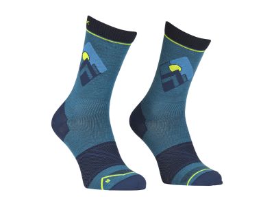 ORTOVOX Alpine Light Compression Mid socks, Mountain Blue