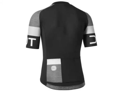 koszulka rowerowa Dotout Pure, czarna/melanż ciemnoszary/biały