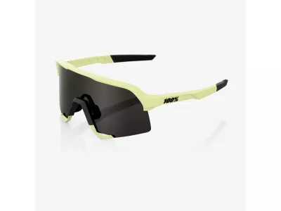100% S3 glasses, Soft Tact Glow/Black Mirror