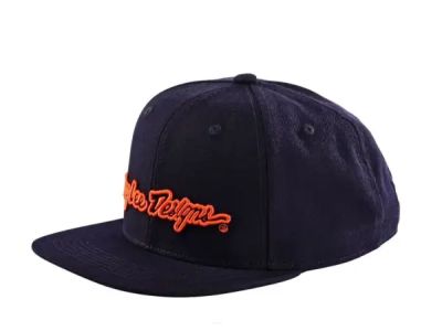 Troy Lee Designs Signature cap, navy/orange