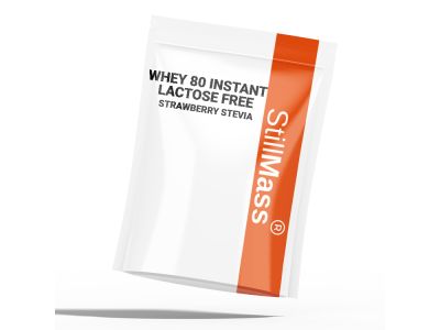 StillMass Whey 80 proteine ​​fără lactoză, 1000 g, Stevia de căpșuni