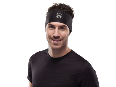 BUFF COOLNET UV® WIDE headband, Solid Black