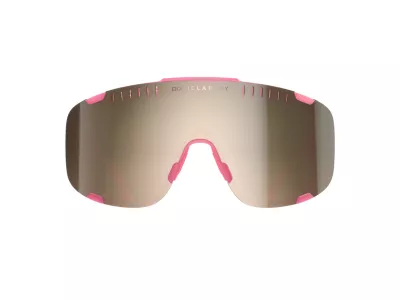 POC Devour-Brille, Actinium Pink Translucent/Brown/Silver Mirror Cat. 2