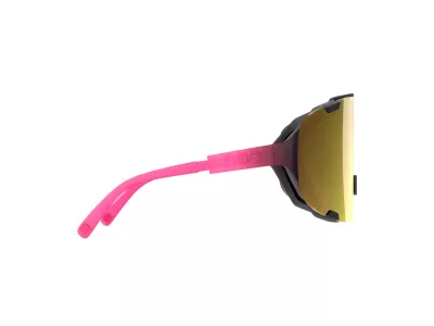 POC Devour glasses, Fluorescent Pink/Uranium Black Translucent/Violet/Gold Mirror