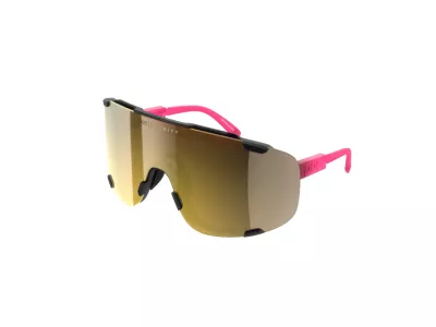 POC Devour glasses, Fluorescent Pink/Uranium Black Translucent/Violet/Gold Mirror