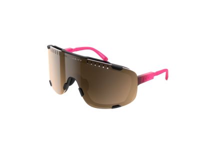 POC Devour-Brille, fluoreszierendes Pink/Uranschwarz durchscheinend